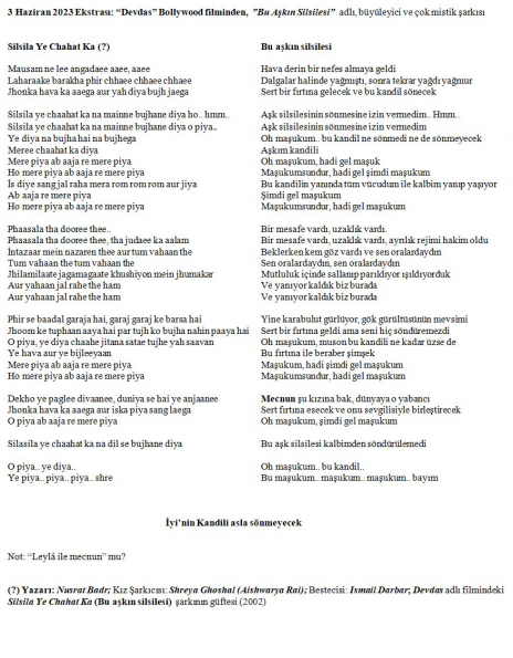 89 numaralı yorumum Extra