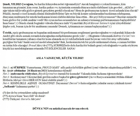 19 numaralı yorumum B