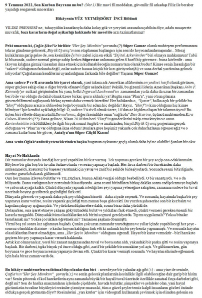 41 numaralı yorumum A