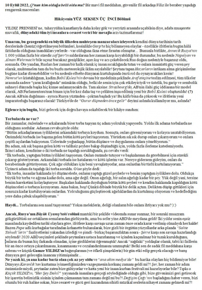 50 numaralı yorumum A