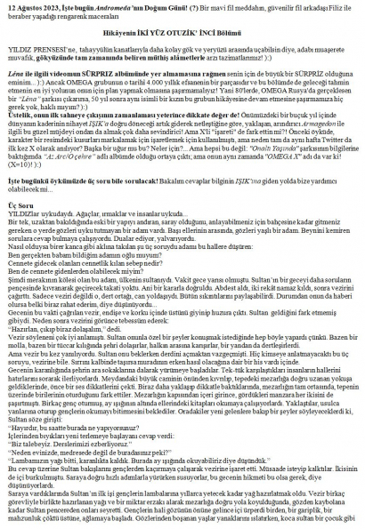 99 numaralı yorumum A