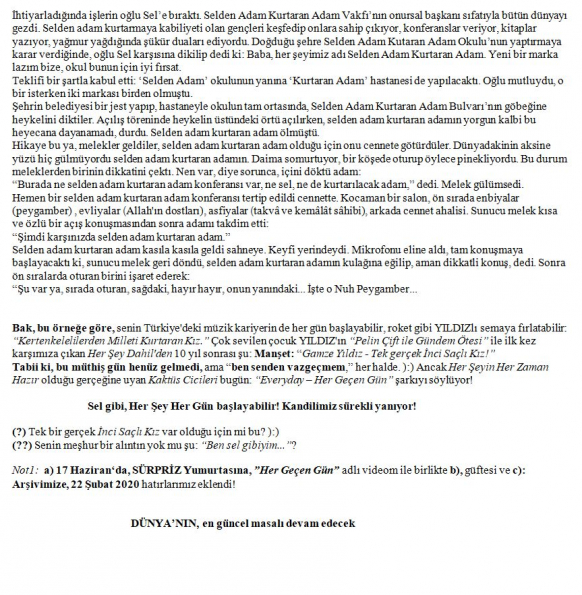 91 numaralı yorumum B