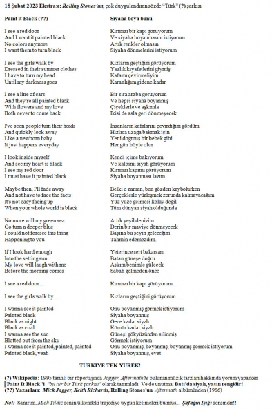 74 numaralı yorumum Extra