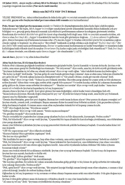 74 numaralı yorumum A