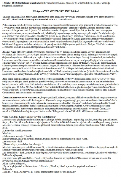 21 numaralı yorumum A