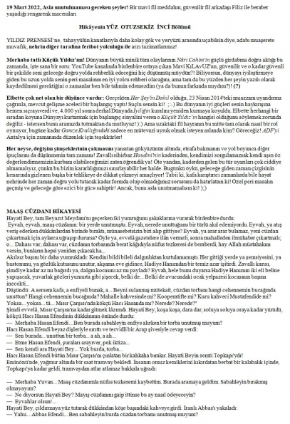 25 numaralı yorumum A