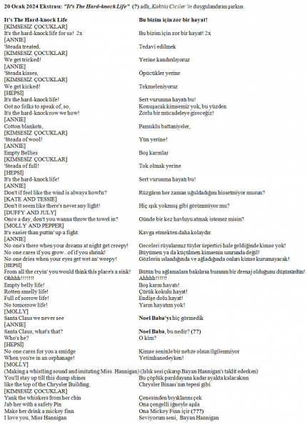 123 numaralı yorumum Ekstrası A