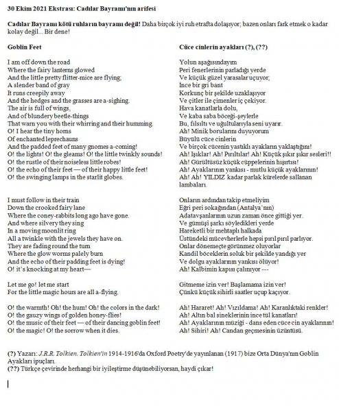 3 numaralı yorumum Ekstrası A