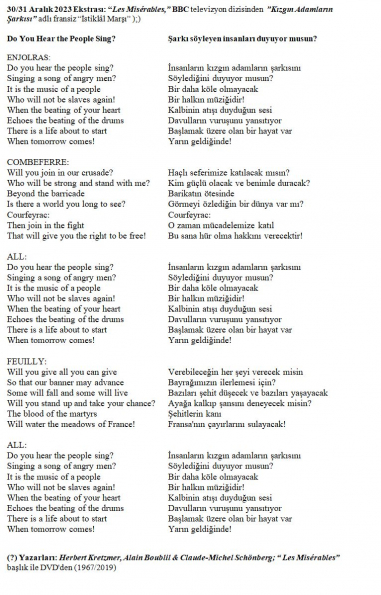 119 numaralı yorumum Ekstrası