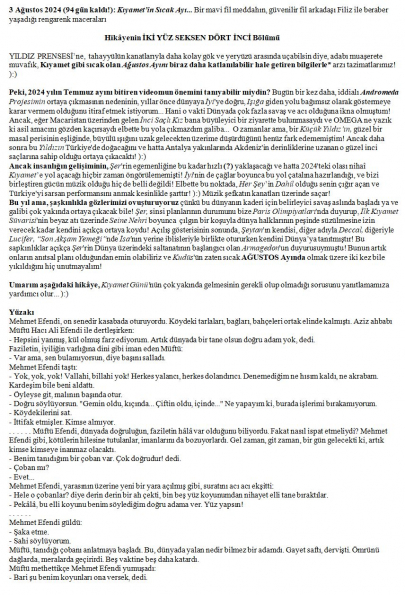 151 numaralı yorumum A