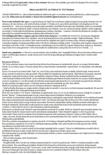 134 numaralı yorumum A