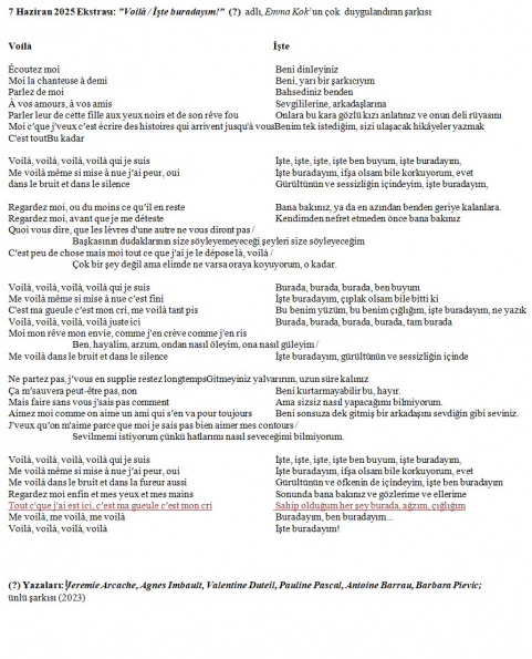 196 numaralı yorumum Ekstrası