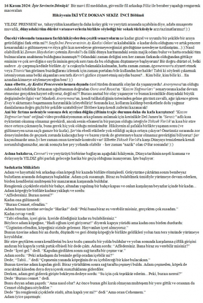 167 numaralı yorumum A