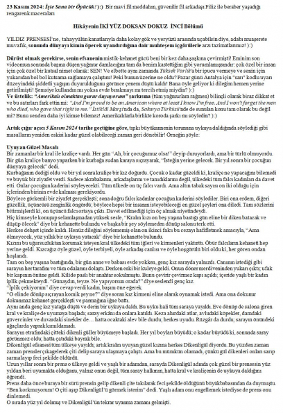 168 numaralı yorumum A