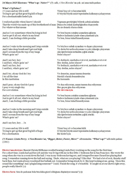 194 numaralı yorumum Ekstrası