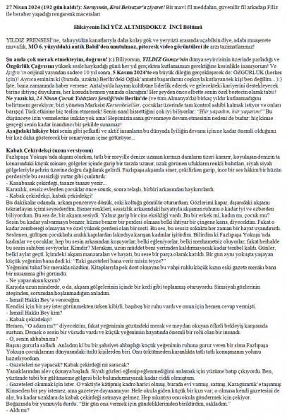 137 numaralı yorumum A