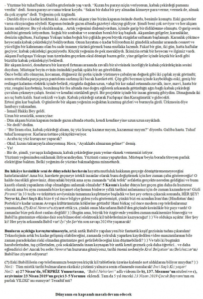 137 numaralı yorumum A